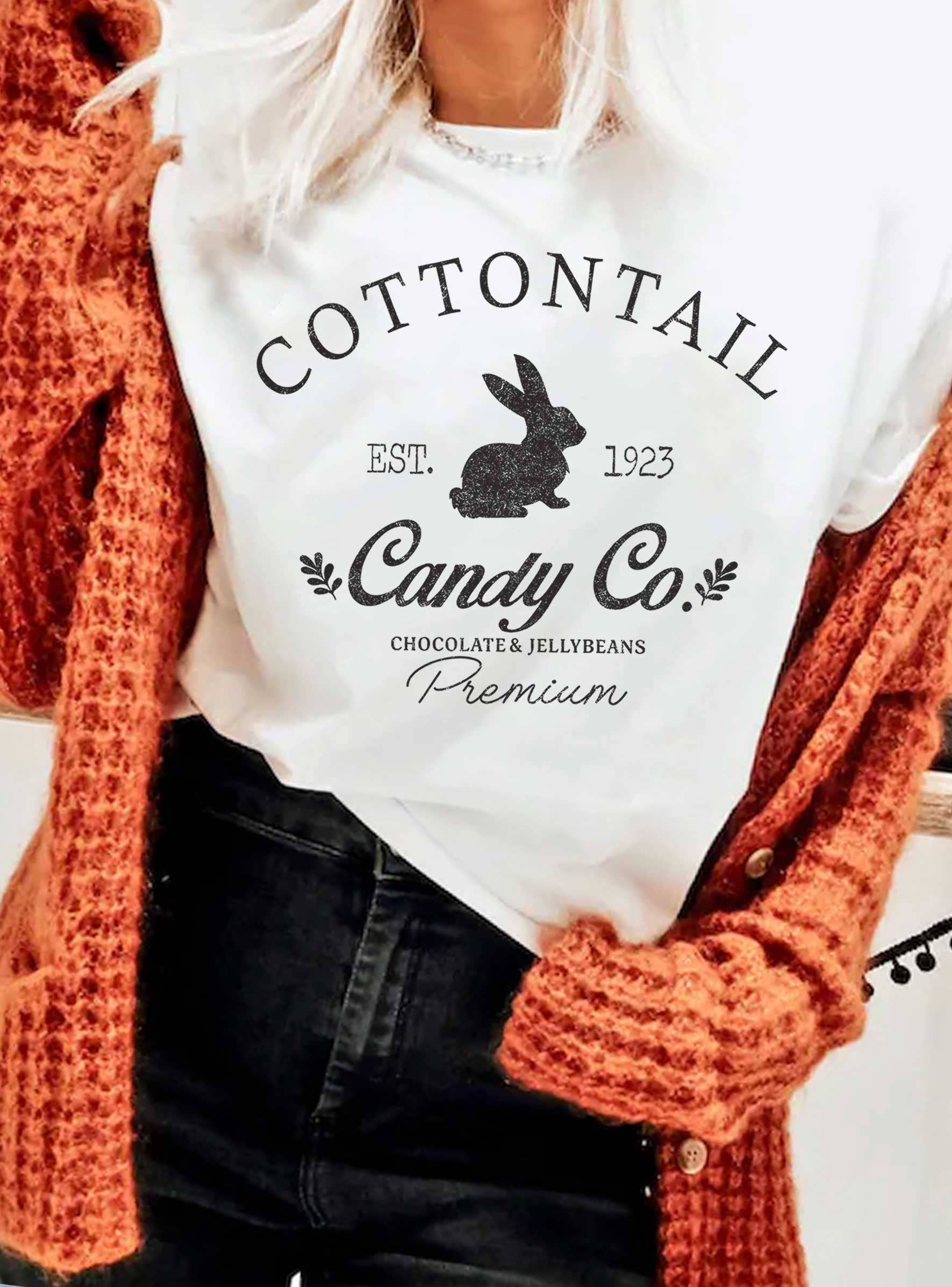 Cottontail Bunny Candy Co Graphic Tshirts