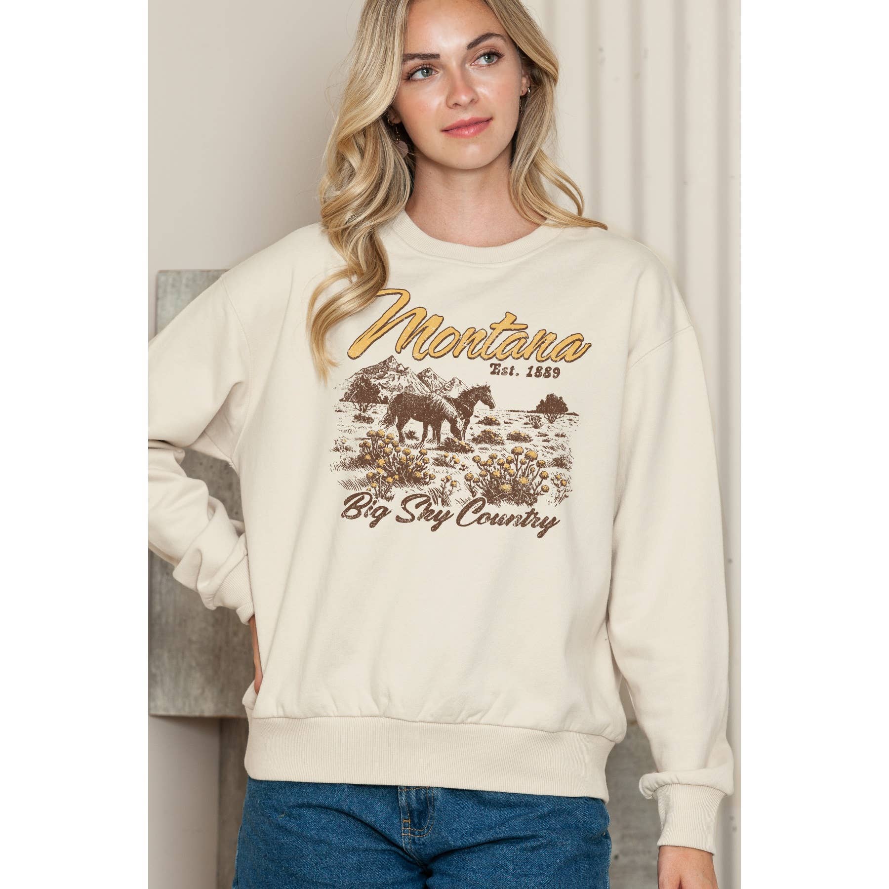 Montana Big Sky Country Crewneck Sweatshirt
