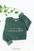 Just A Girl Who Loves Fall Mineral Graphic Sweatshirt