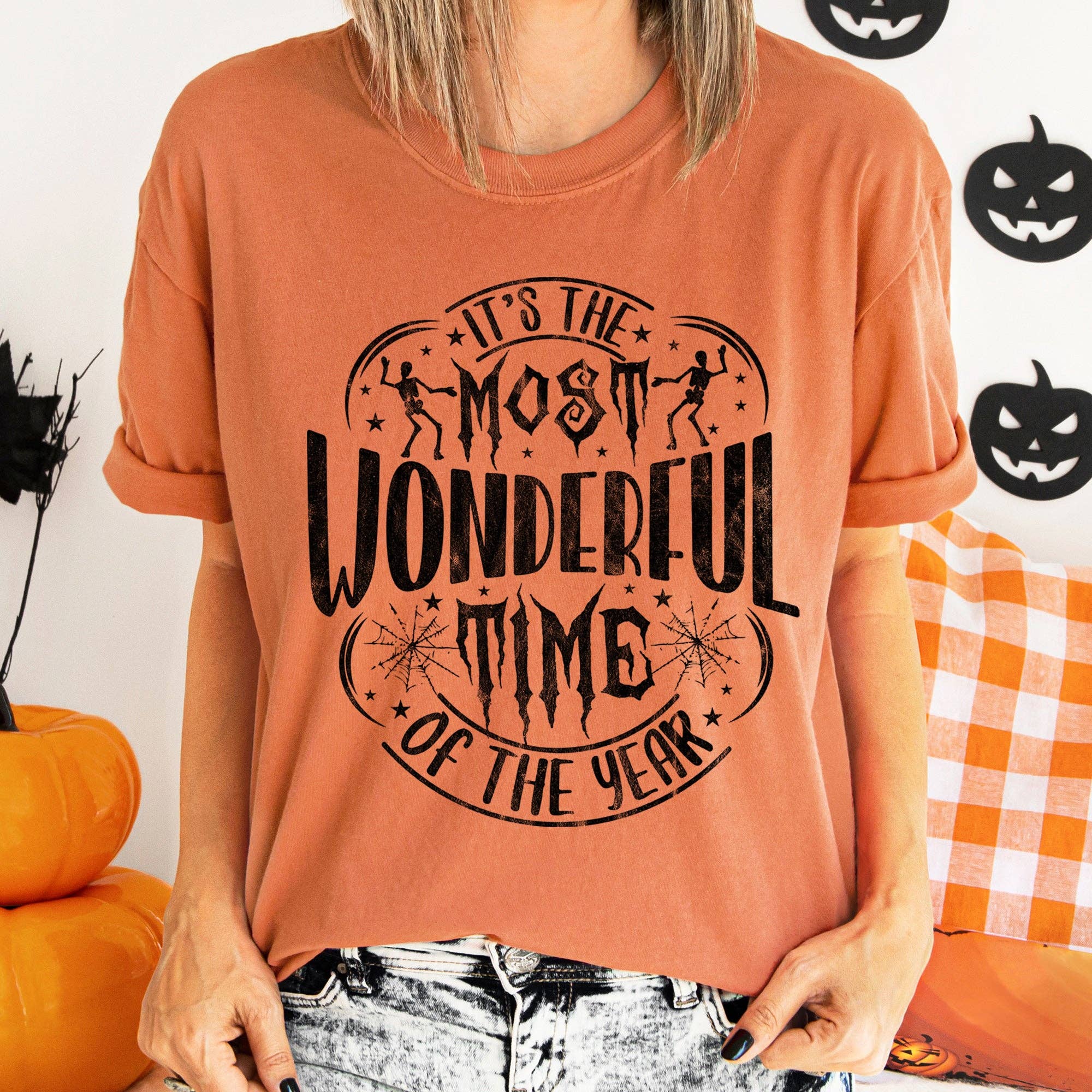 It's the Most Wonderful Time Halloween T-Shirt Black Print