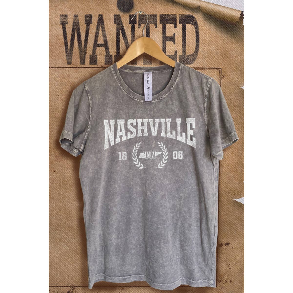 Nashville Vintage  Mineral Wash  Graphic  Tee