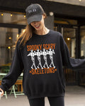 Spooky, Scary, Skeleton, Skull, Ghost, Halloween Sweatshirt