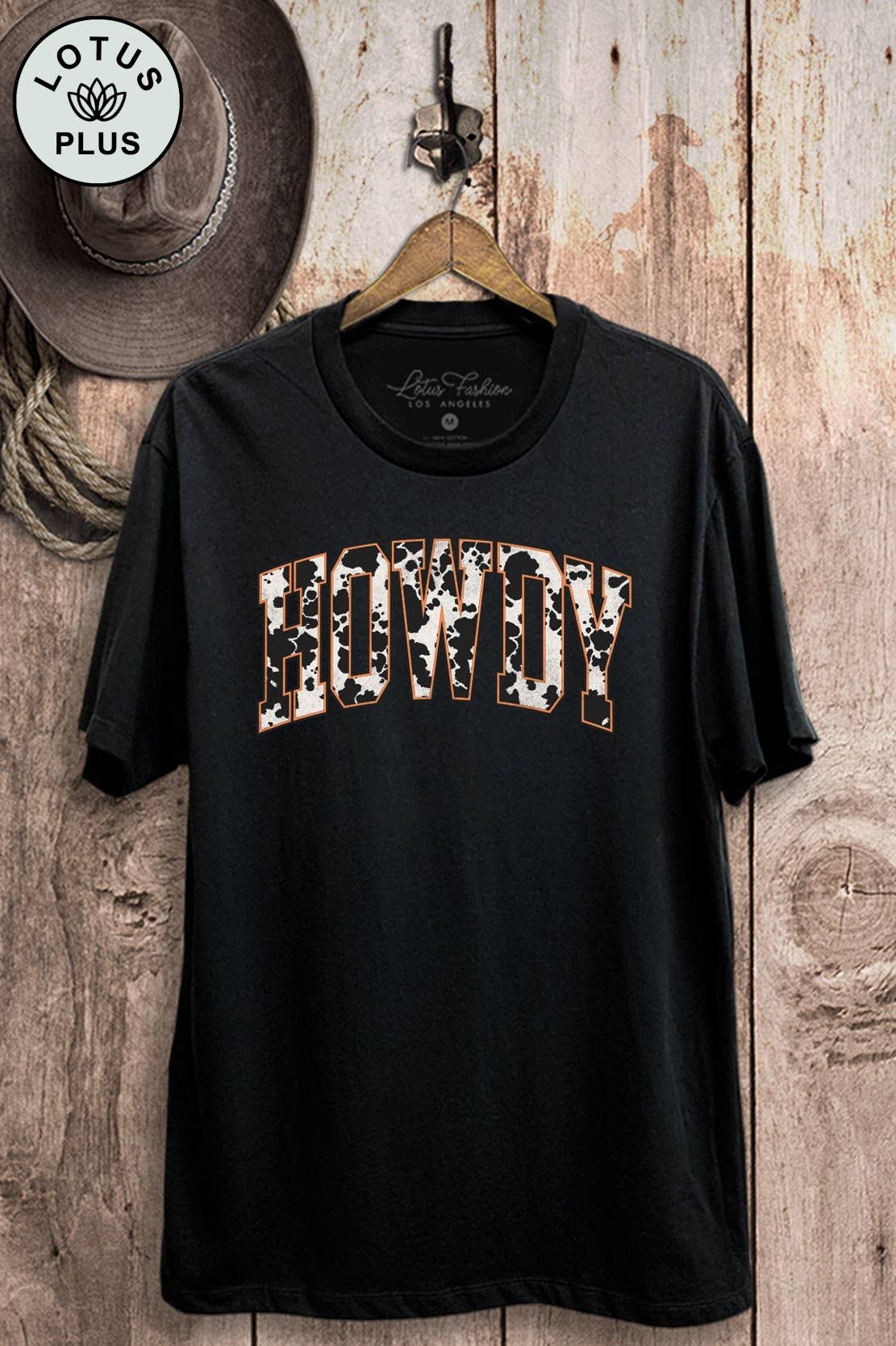 Howdy Cow Fur Graphic Top
