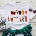 Cow Breeds T-Shirt - Animal Lovers Tees- Farm Animals Tees