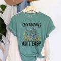 Hoeing Ain't Easy Funny T-Shirt