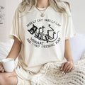 Skelly Cat Retro Halloween T-Shirt Black Print