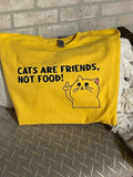 Cats Are Friends T-Shirt (Yellow)