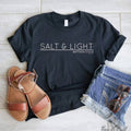 Salt & Light Black Faith Based Everyday Graphic Tee