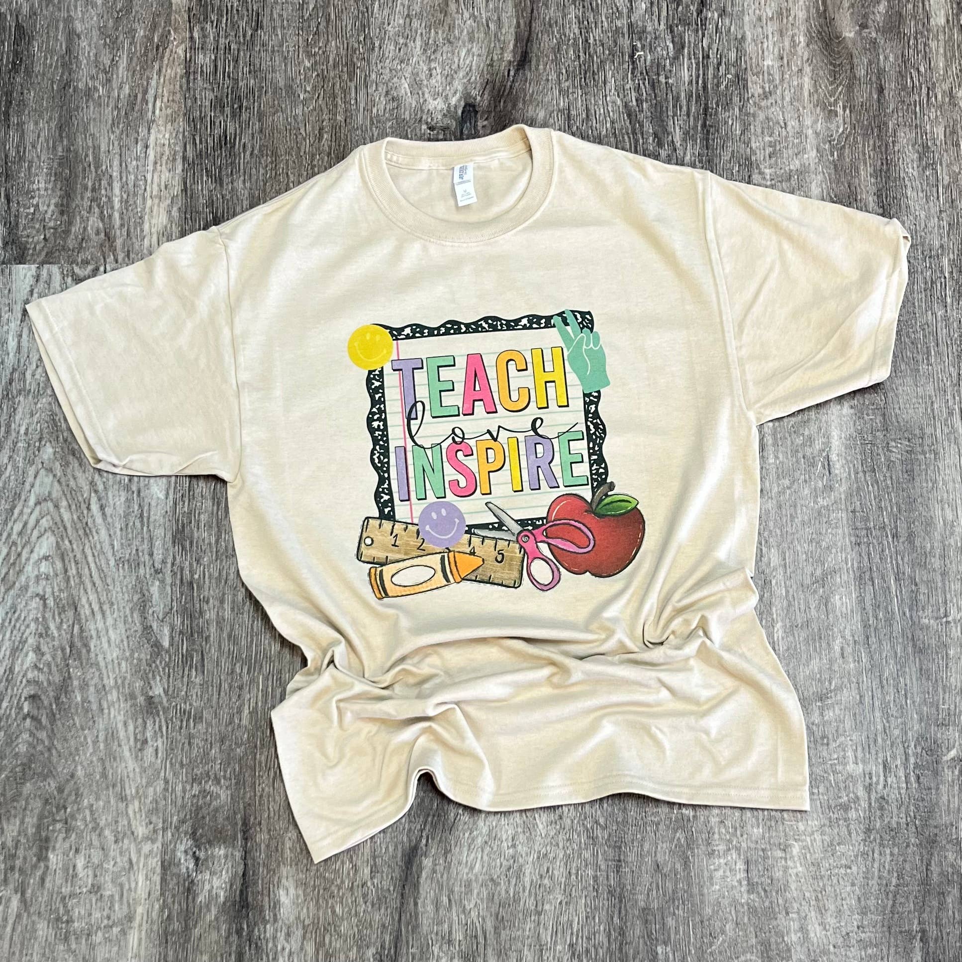Teach Love Inspire On Sand Tee