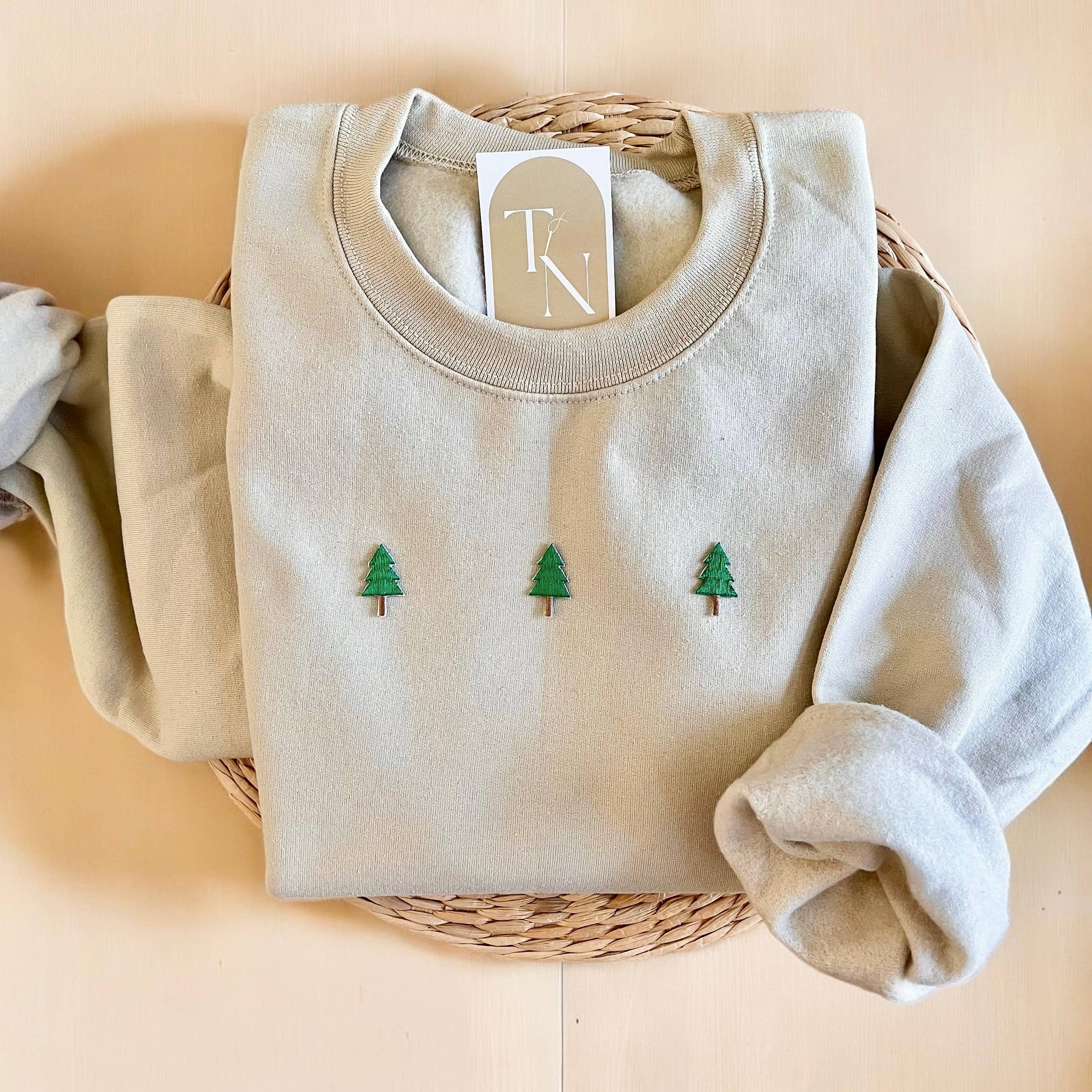 Christmas Trees Sweatshirt, Christmas Sweatshirts Women