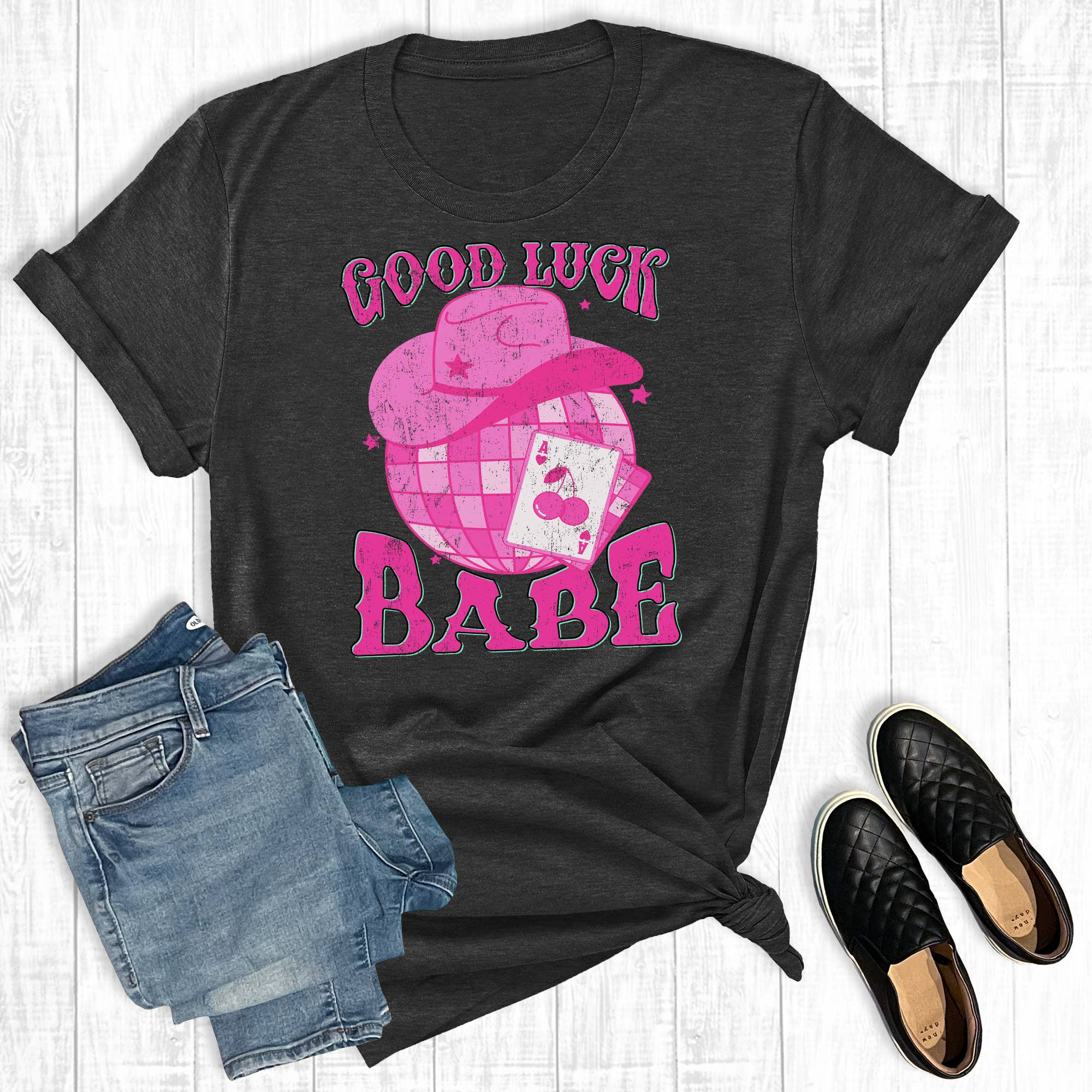 Western Good Luck Babe Graphic Tee