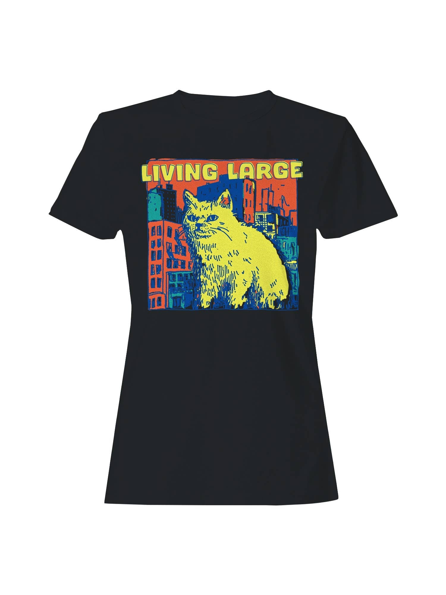 Giant Cat in Urban Jungle Women's T-Shirt