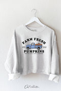 Farm Fresh Pumpkins Mid Graphic Sweatshirt