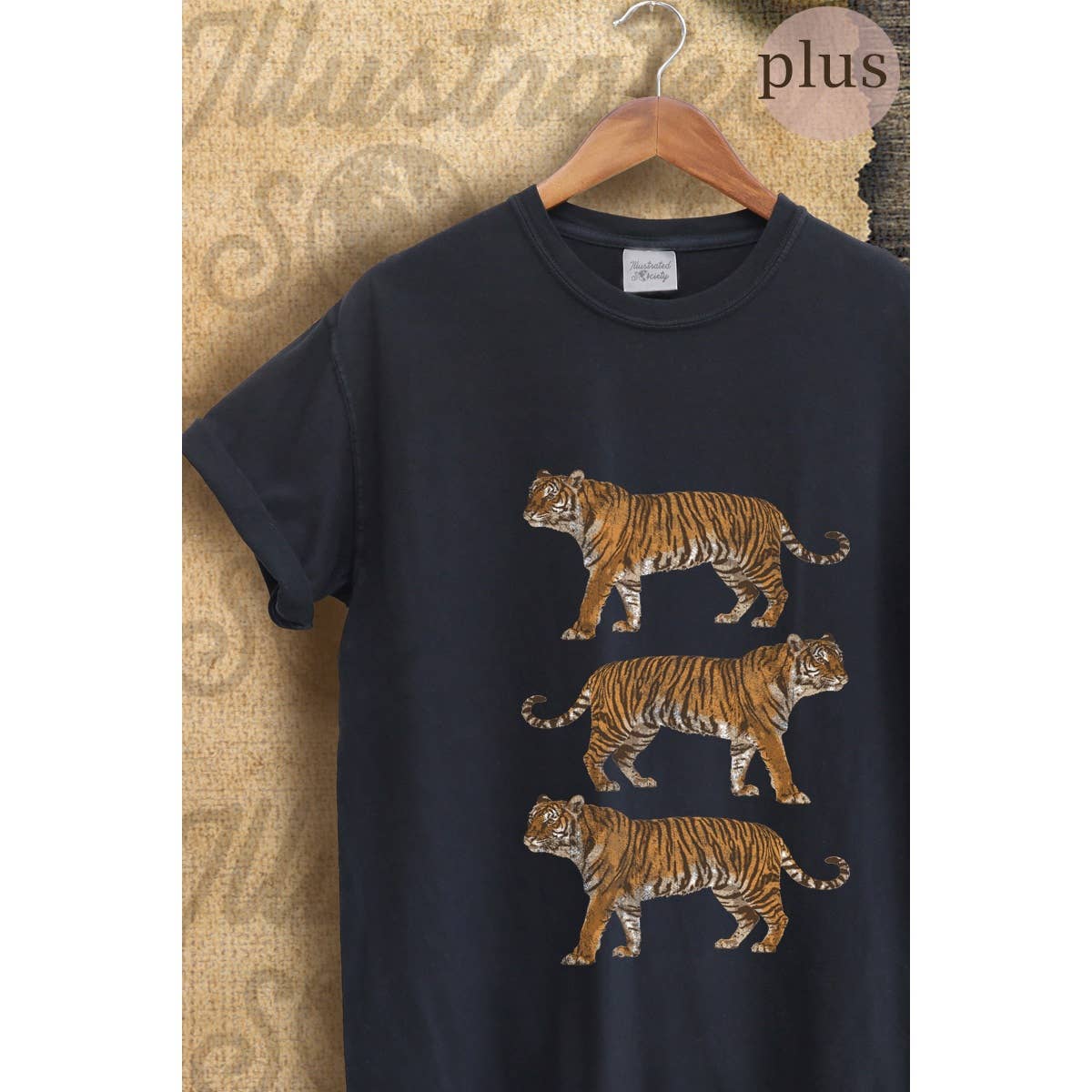Tigers Vintage Graphic Plus Tee