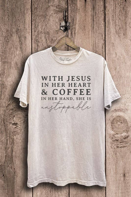 With Jesus in Her Heart Graphic Top