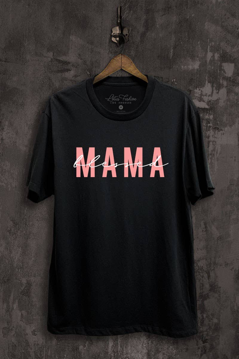 Blessed Mama Graphic Top