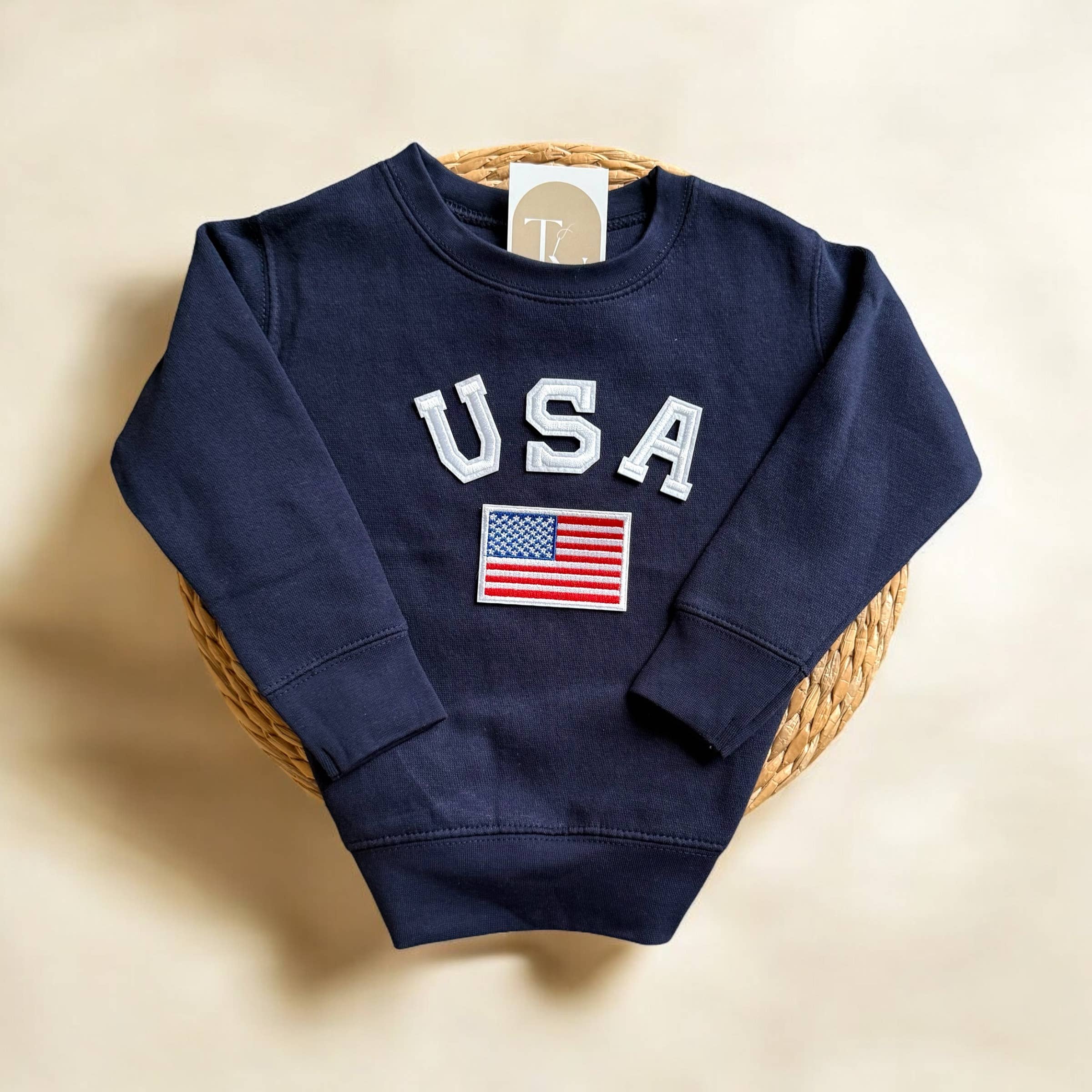 USA Flag Toddler Sweatshirt