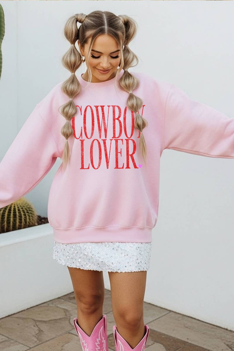 Cowboy Lover Valentine Graphic  Sweatshirts