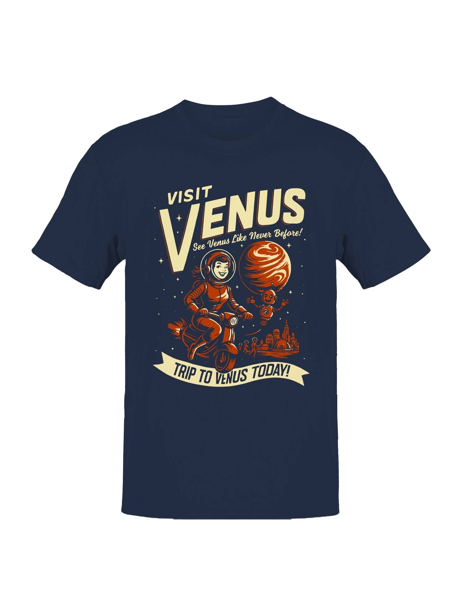 Visit Venus Adventure Poster Men's T-Shirt