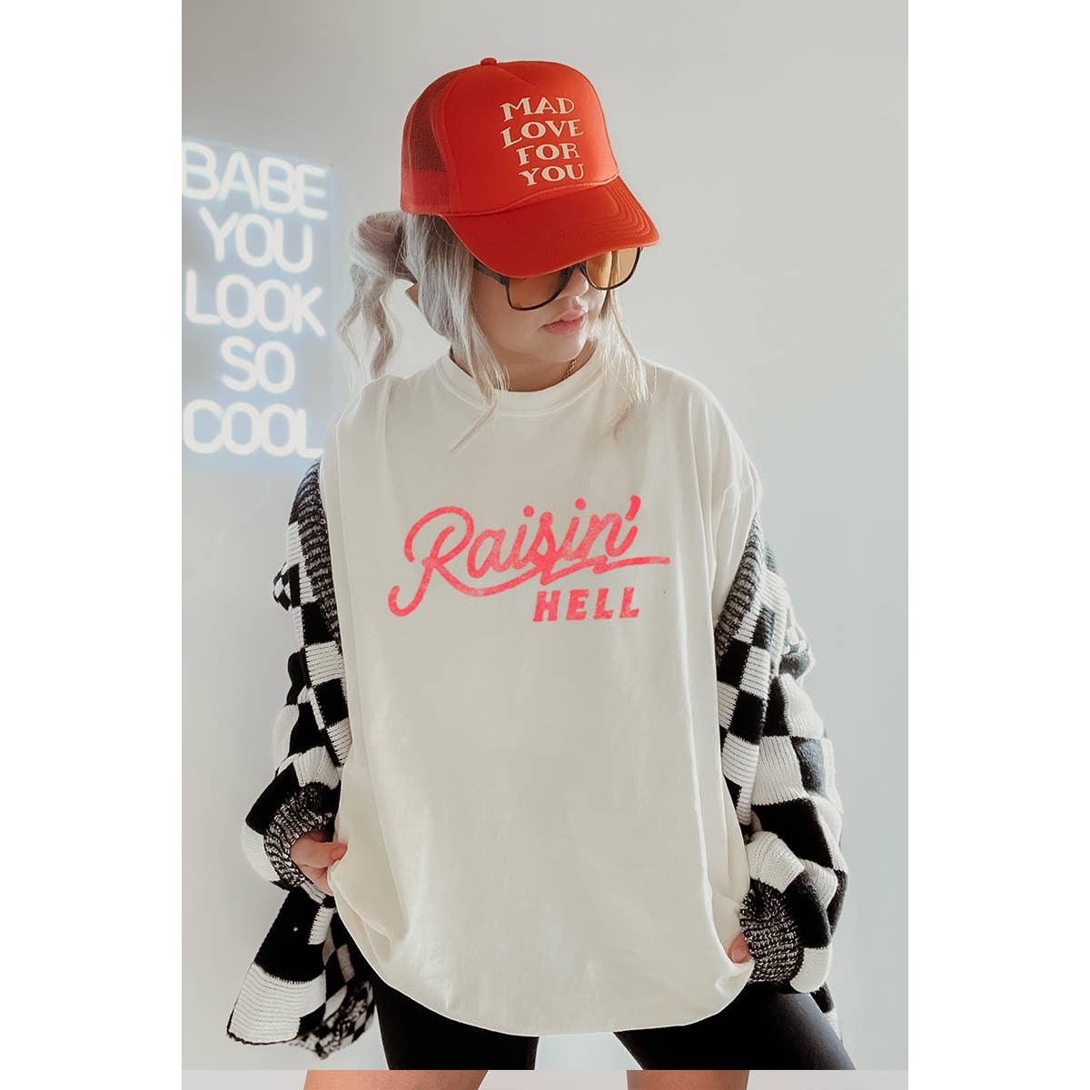 Mothers Day  Vintage Graphic Oversized Tee