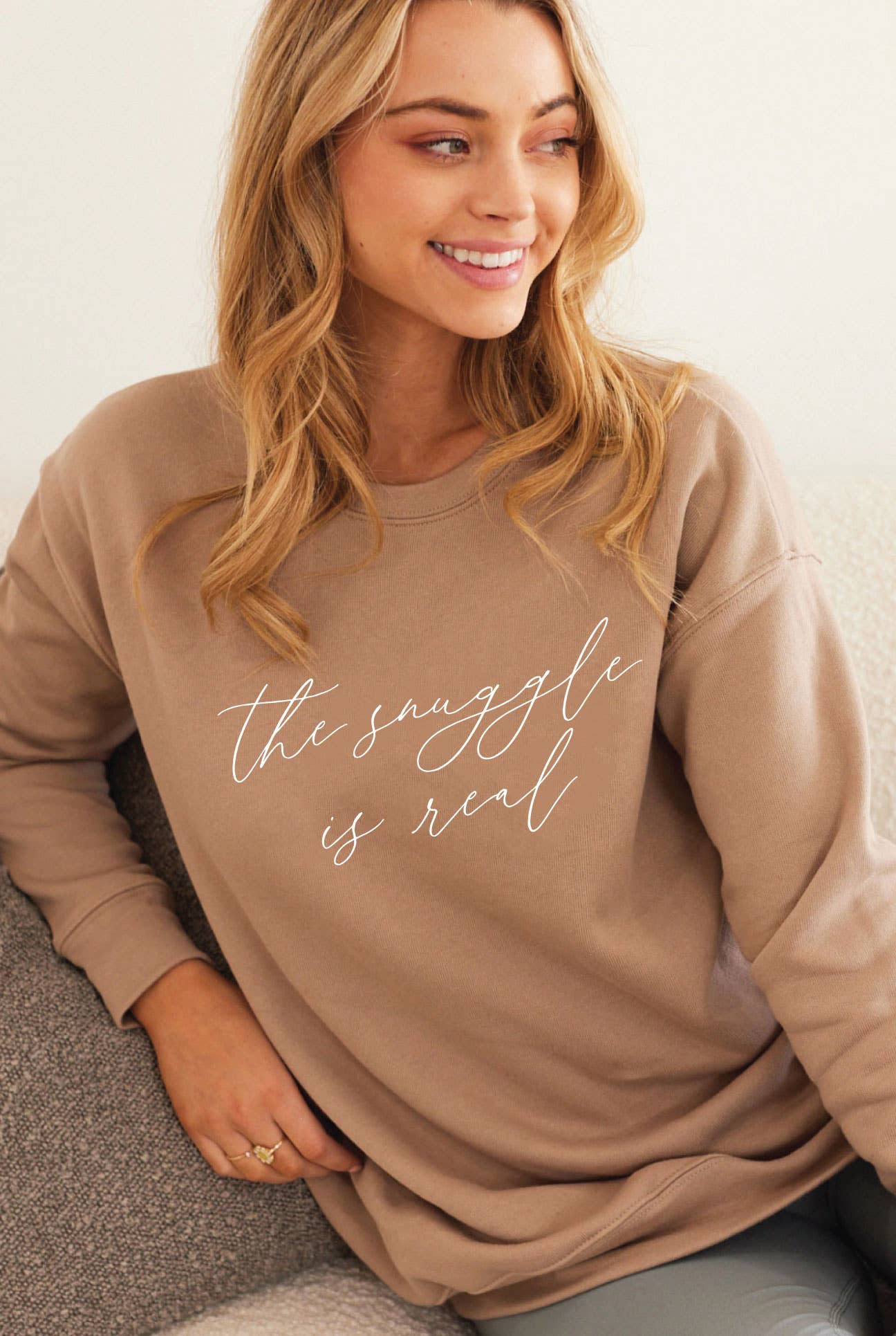 The Snuggle Is Real Graphic Sweatshirt