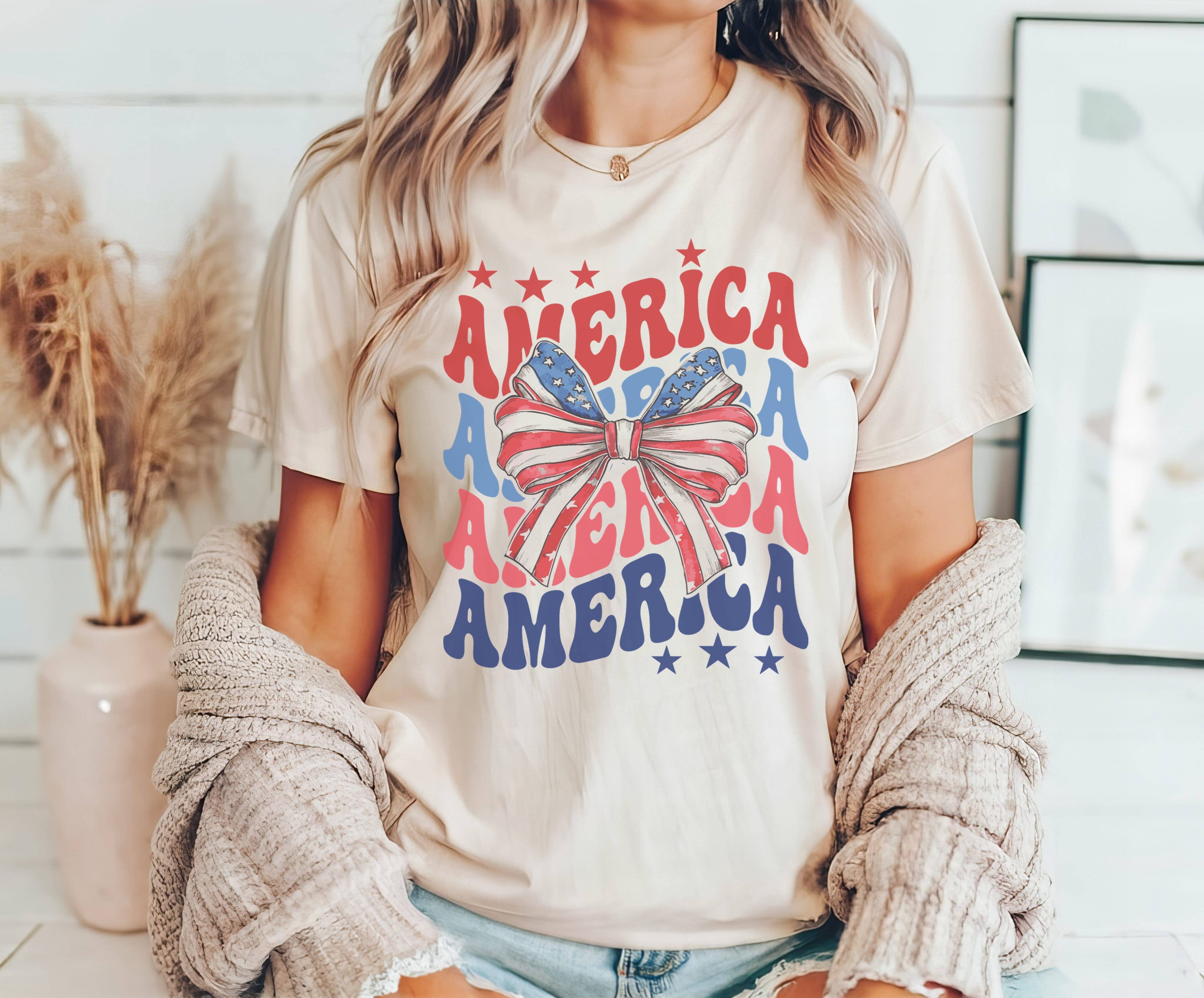 Coquette America Tee | Patriotic T Shirt | Usa Tee