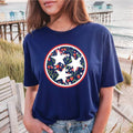 Strawberry Tri-Star Premium T-Shirt, Navy