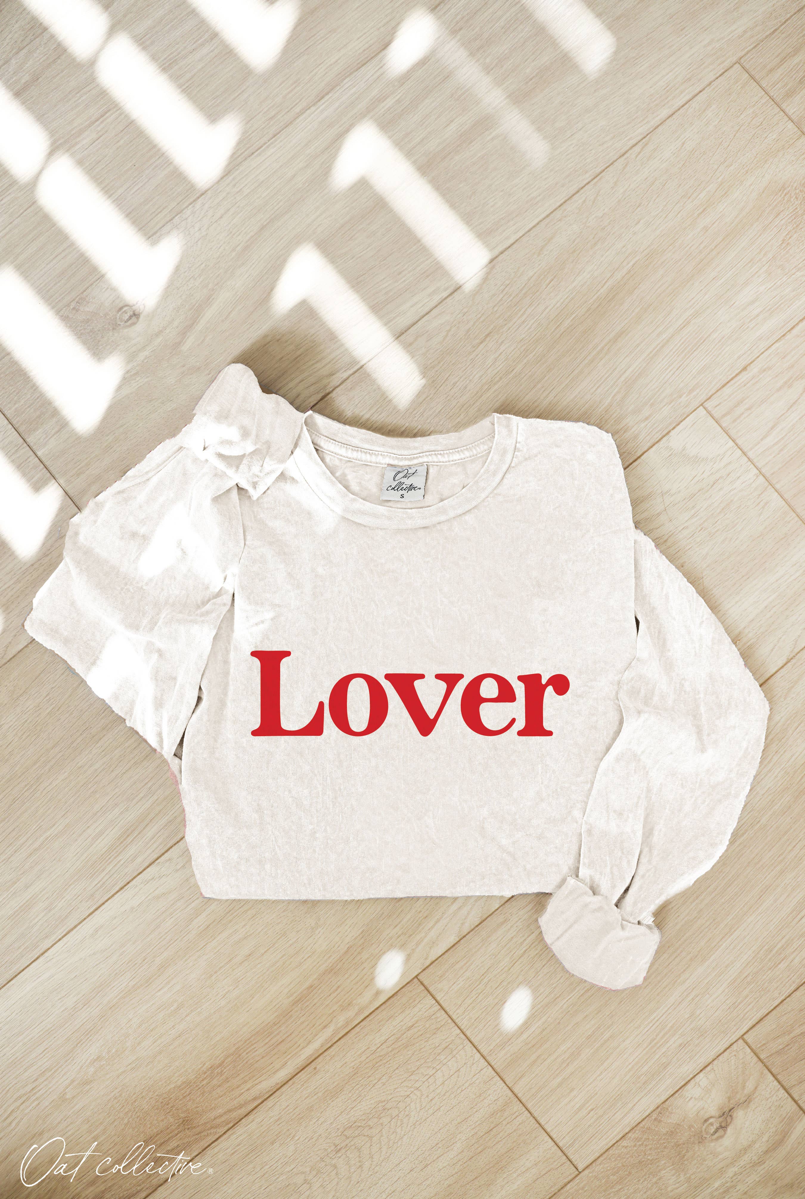 Lover Mineral Washed Long Sleeve Graphic