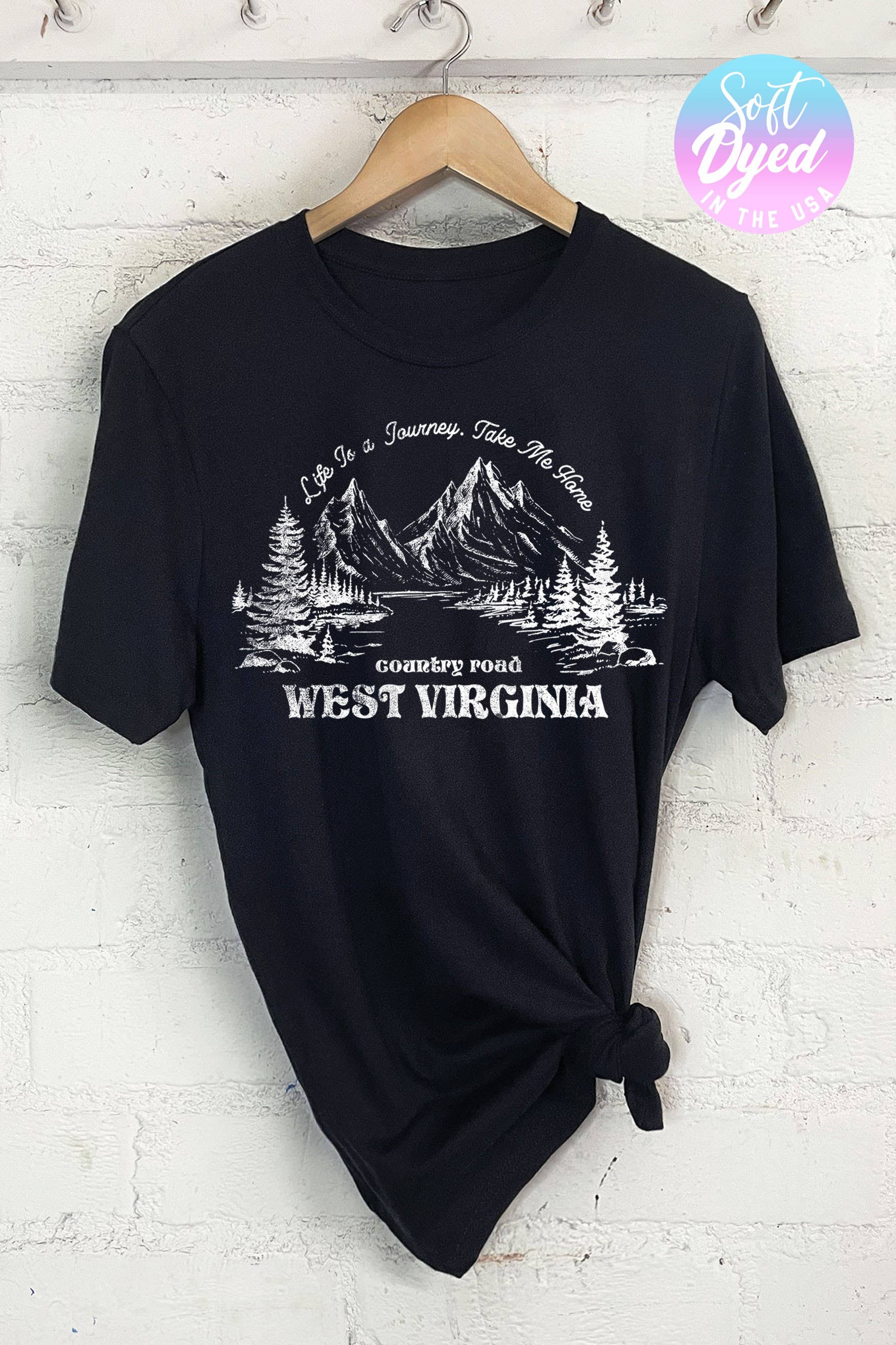 Country Road West Virginia Graphic Tshirts