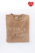Autumn Skies  Graphic Plus Size Mineral Washed Graphic Top