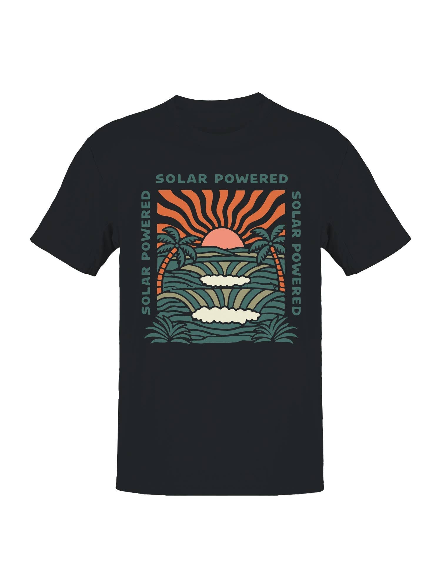 Solar Powered Sunset Paradise Men's T-Shirt