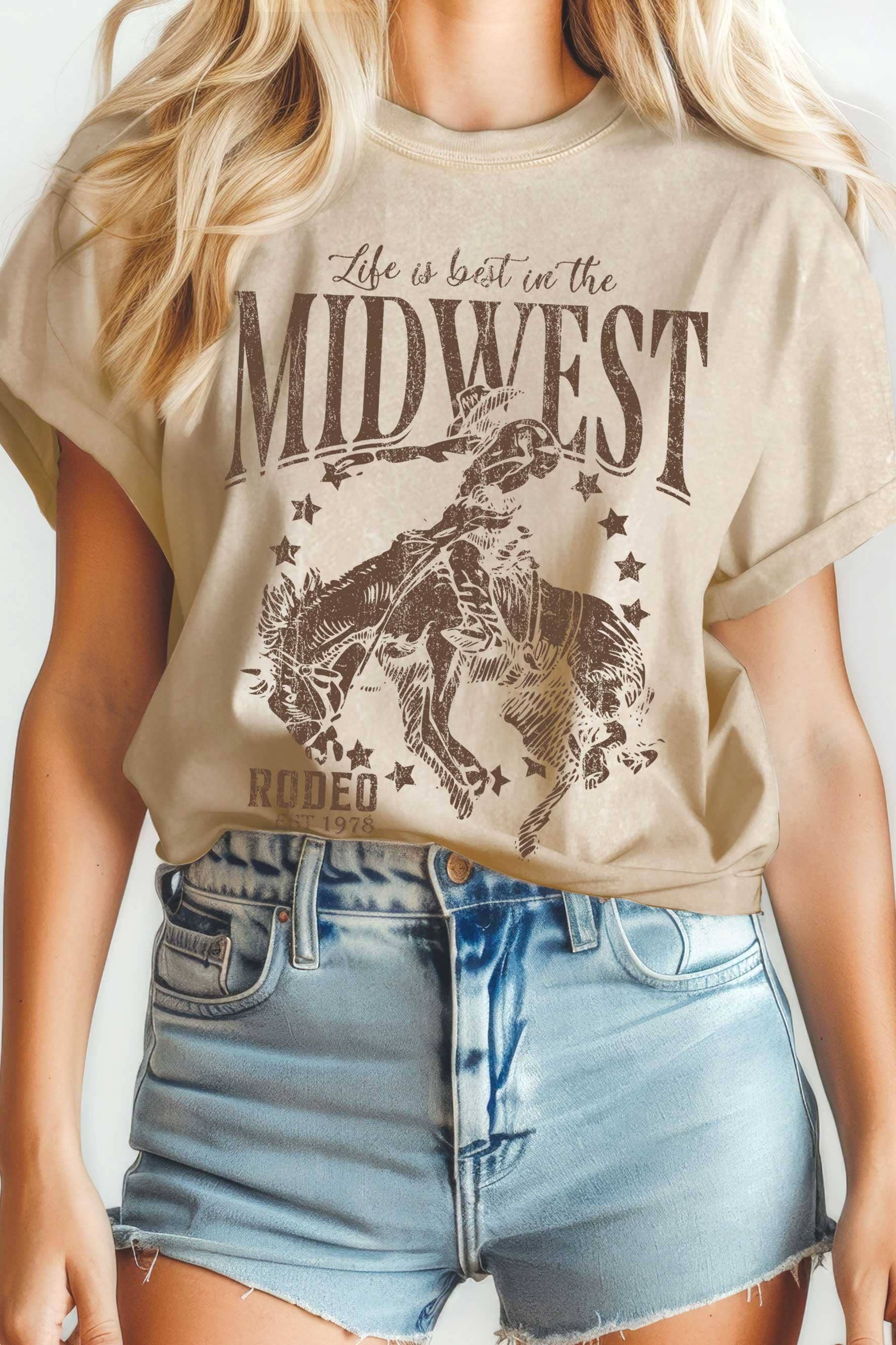 Midwest Rodeo Cowboy Mineral Graphic Tshirts