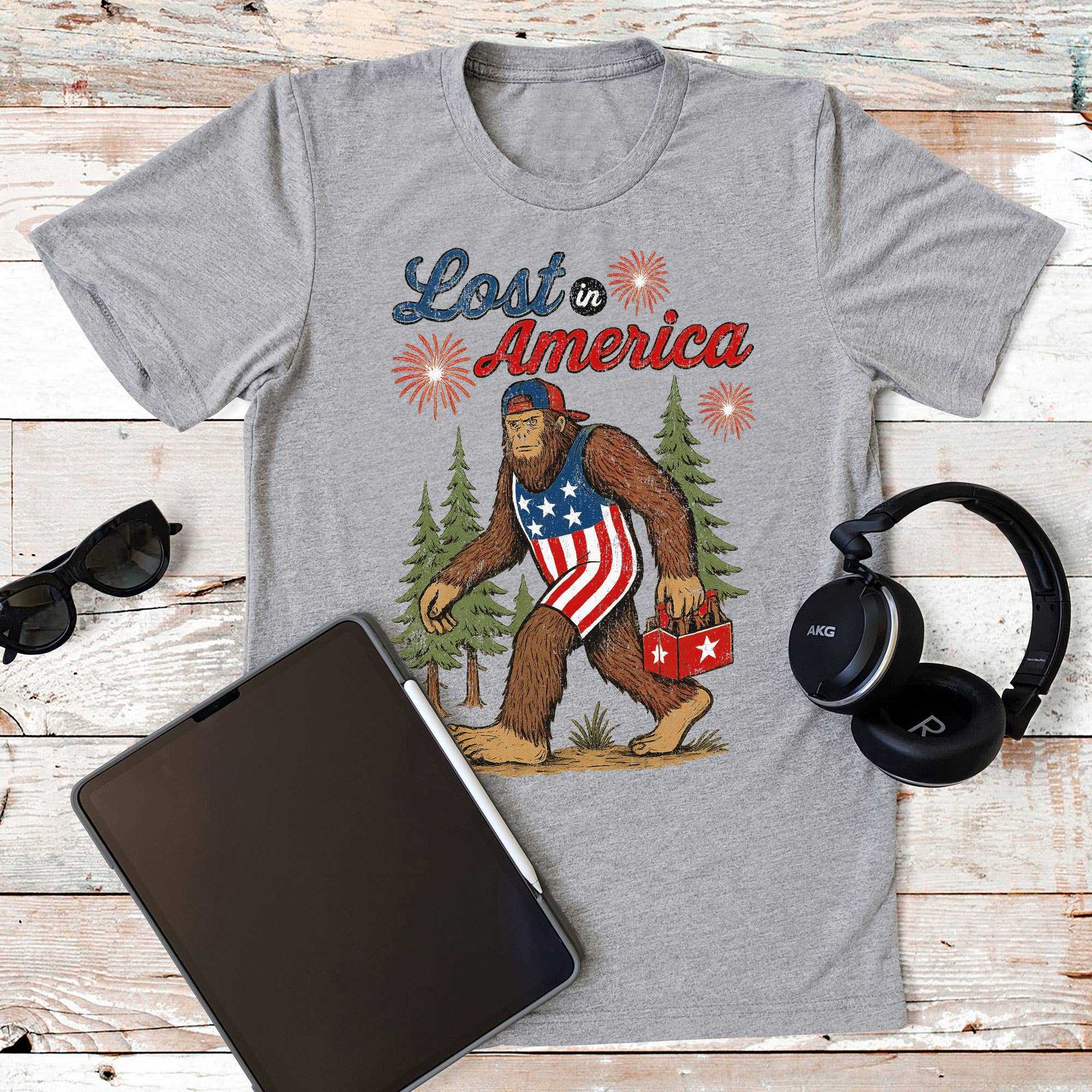 4th of July Lost in America Graphic Tee