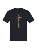 Patriotic Cross "God Bless America Men's T-Shirt