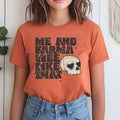 Distressed Me and Karma Vibe Like That Tee