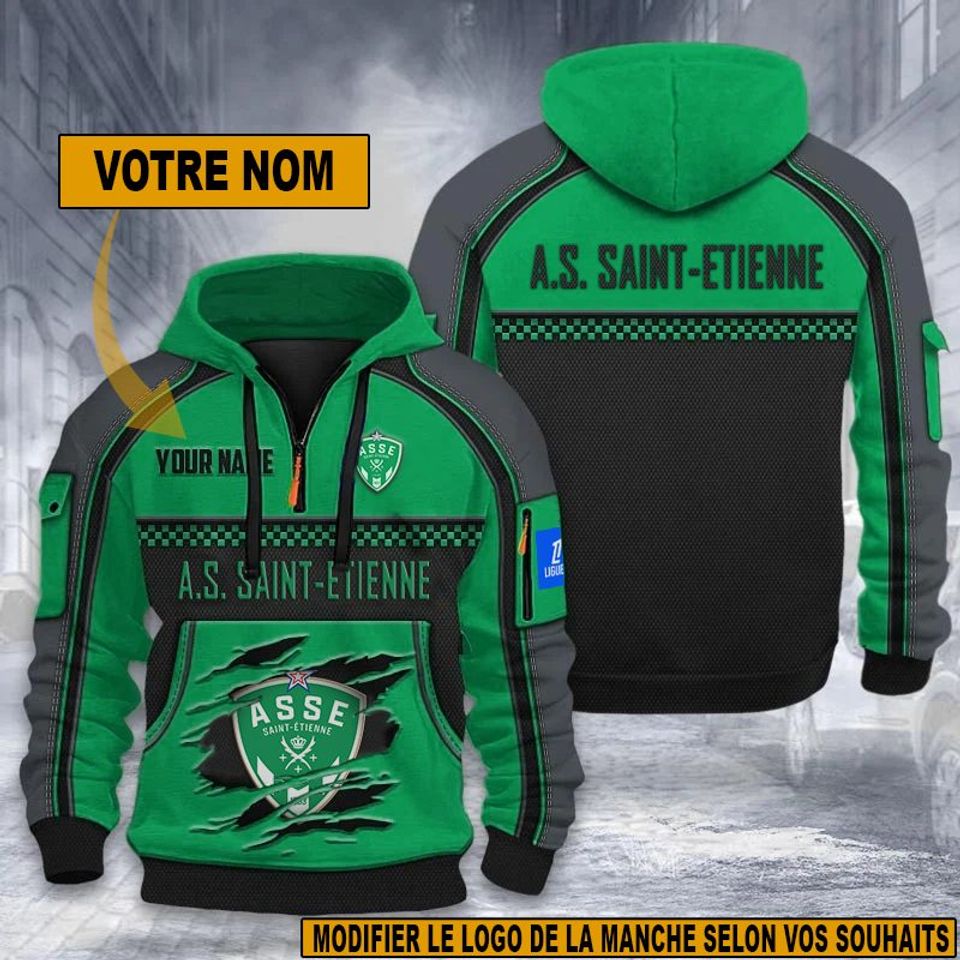 AS Saint-Étienne – Dynamic Hoodie New edition with personalized name