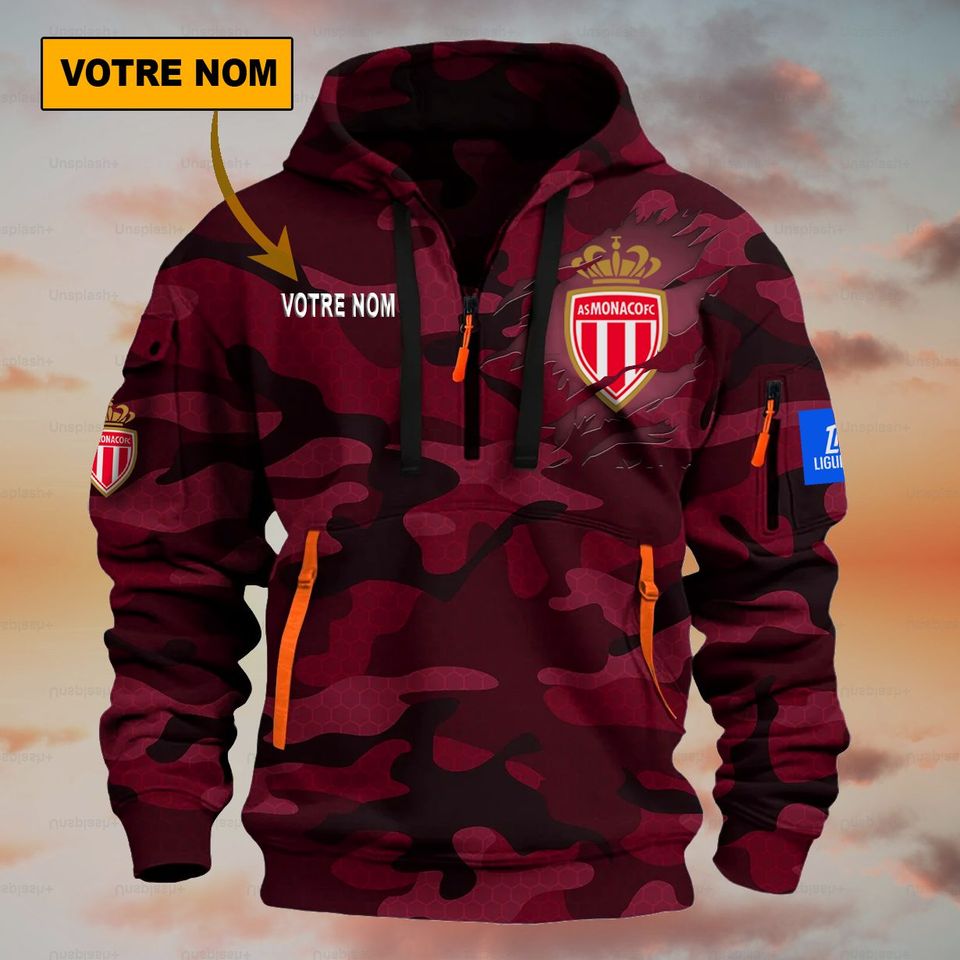 AS Monaco – Dynamic Hoodie Special Edition with personalized name
