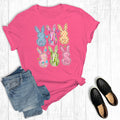 Colorful Easter Bunnies Graphic Tee