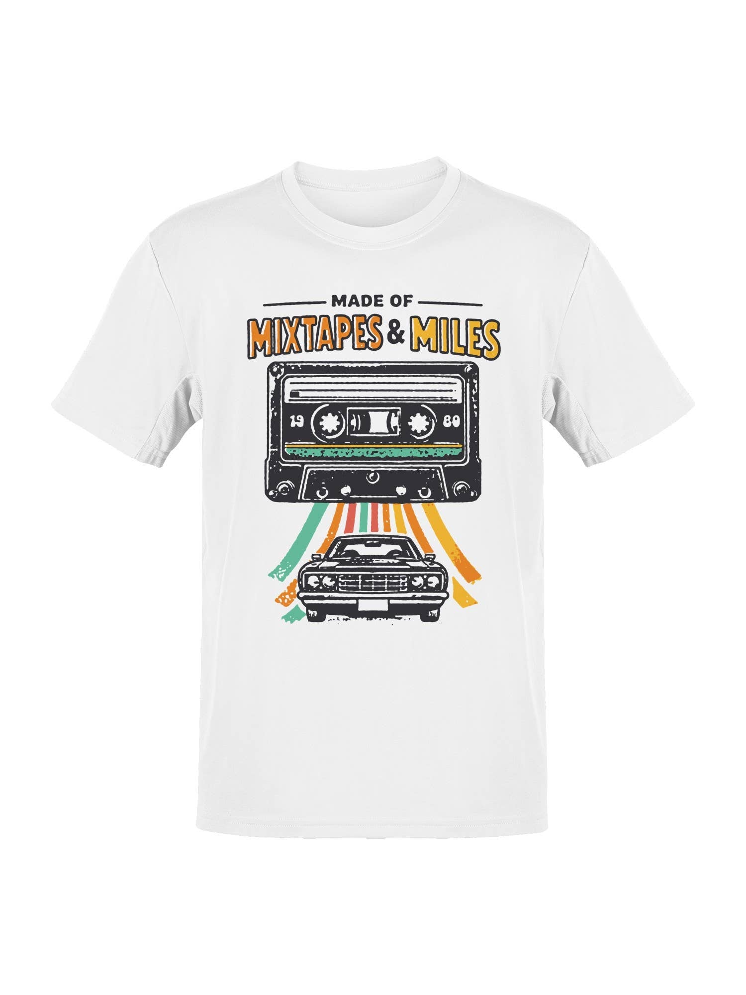 Roadtrip USA Vintage Vibes: Mixtape & Miles Men's Tee