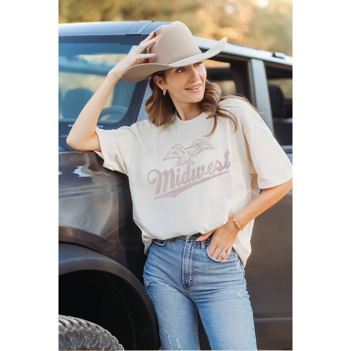 Midwest  Vintage Graphic Regular T Shirts
