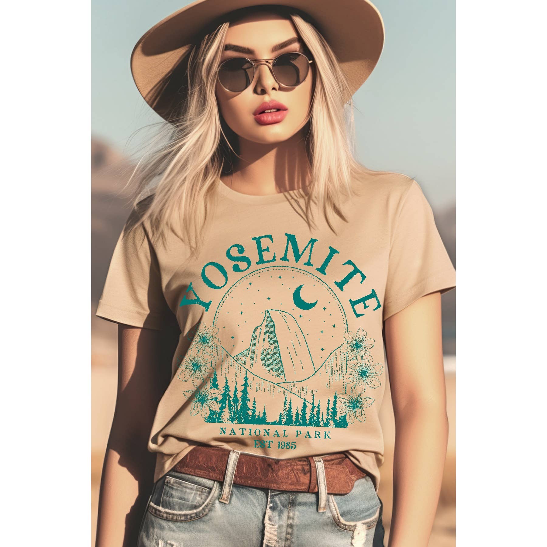 Yosemite Women's Relaxed-Fit Graphic T-Shirt, Cotton