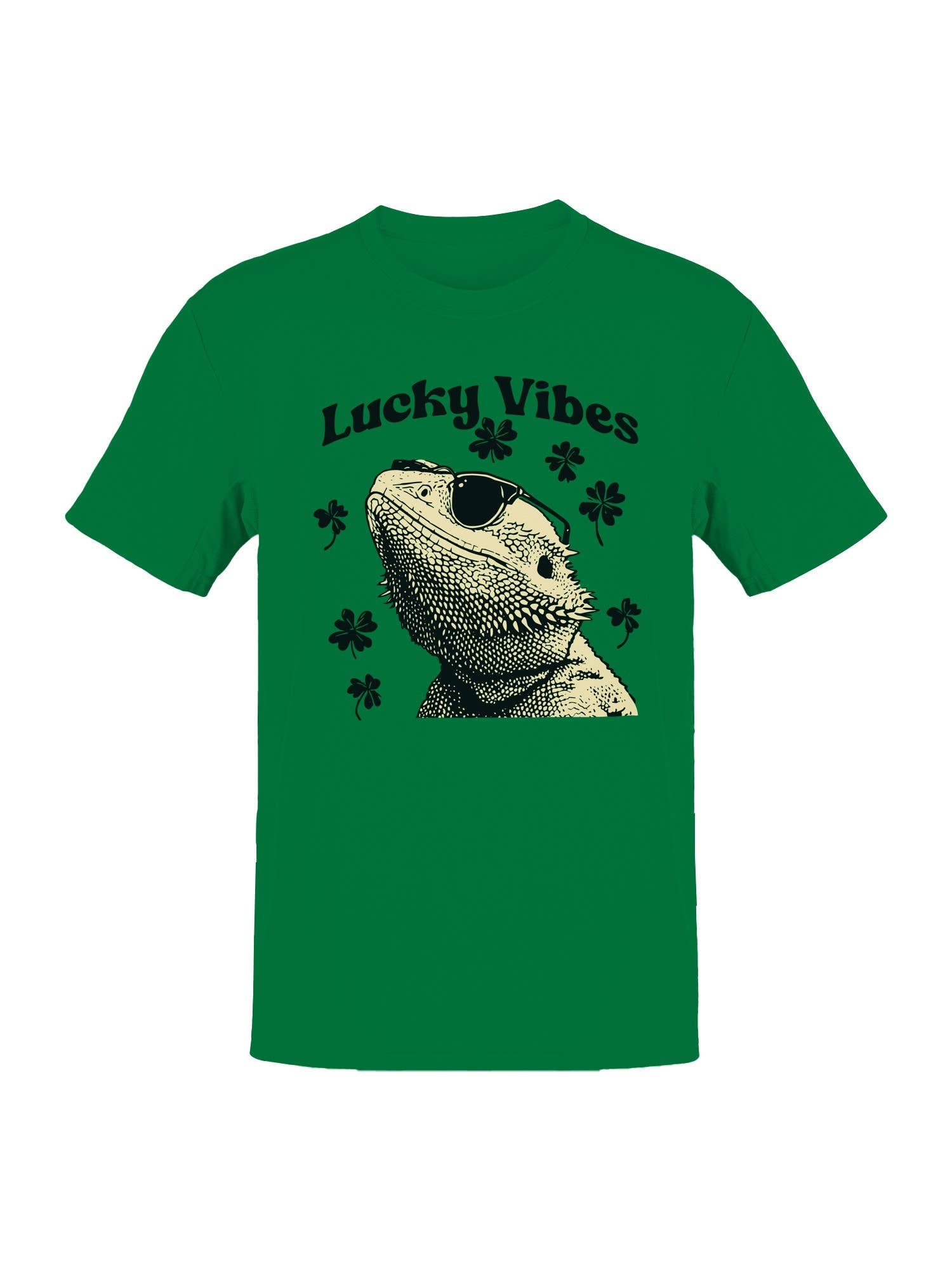 St. Patrick's Day Cool Lizard Lucky Vibes Men's Tee