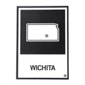 Wichita, Kansas Outline Postcard