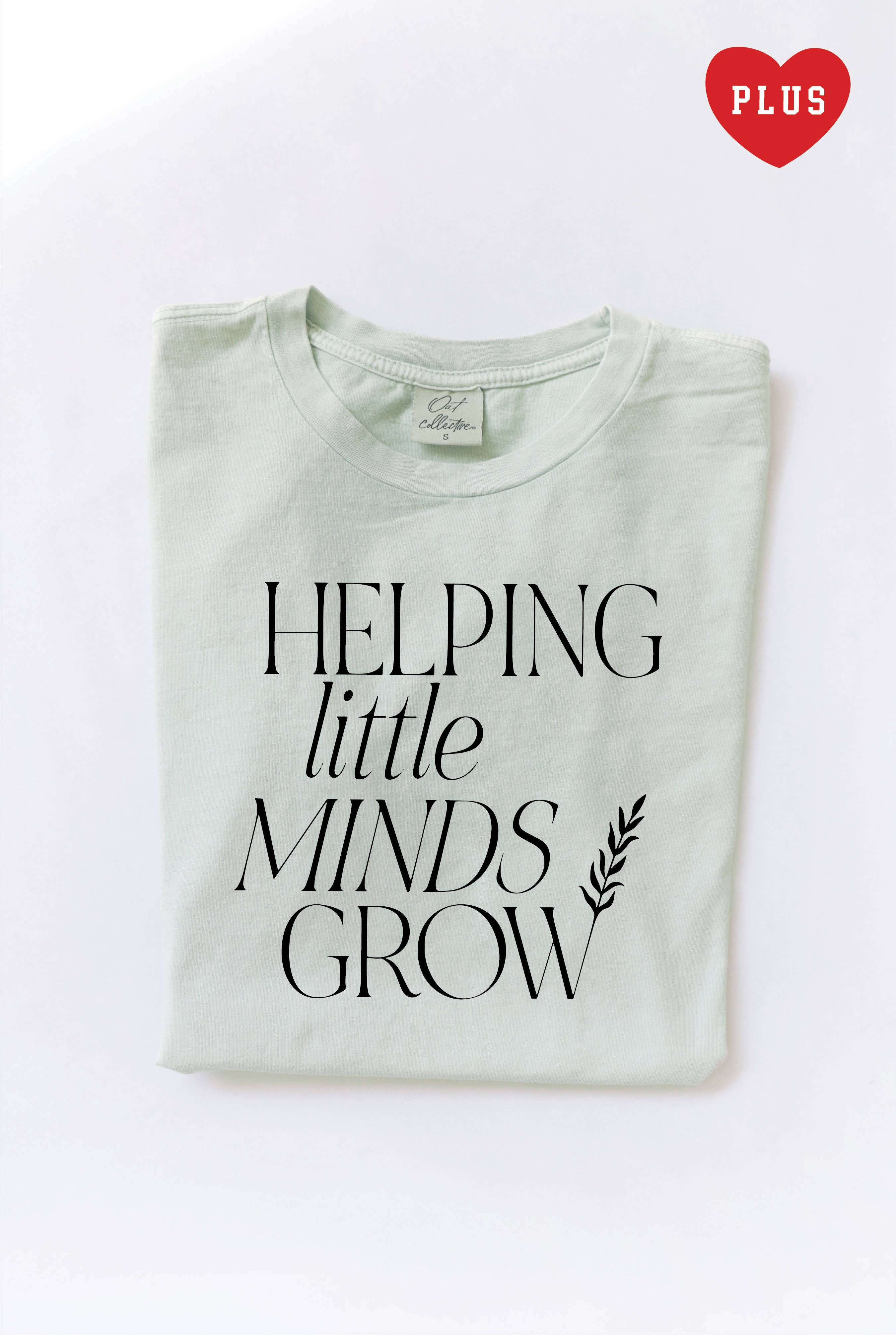 Helping Little Minds Grow Plus Mineral Graphic Top