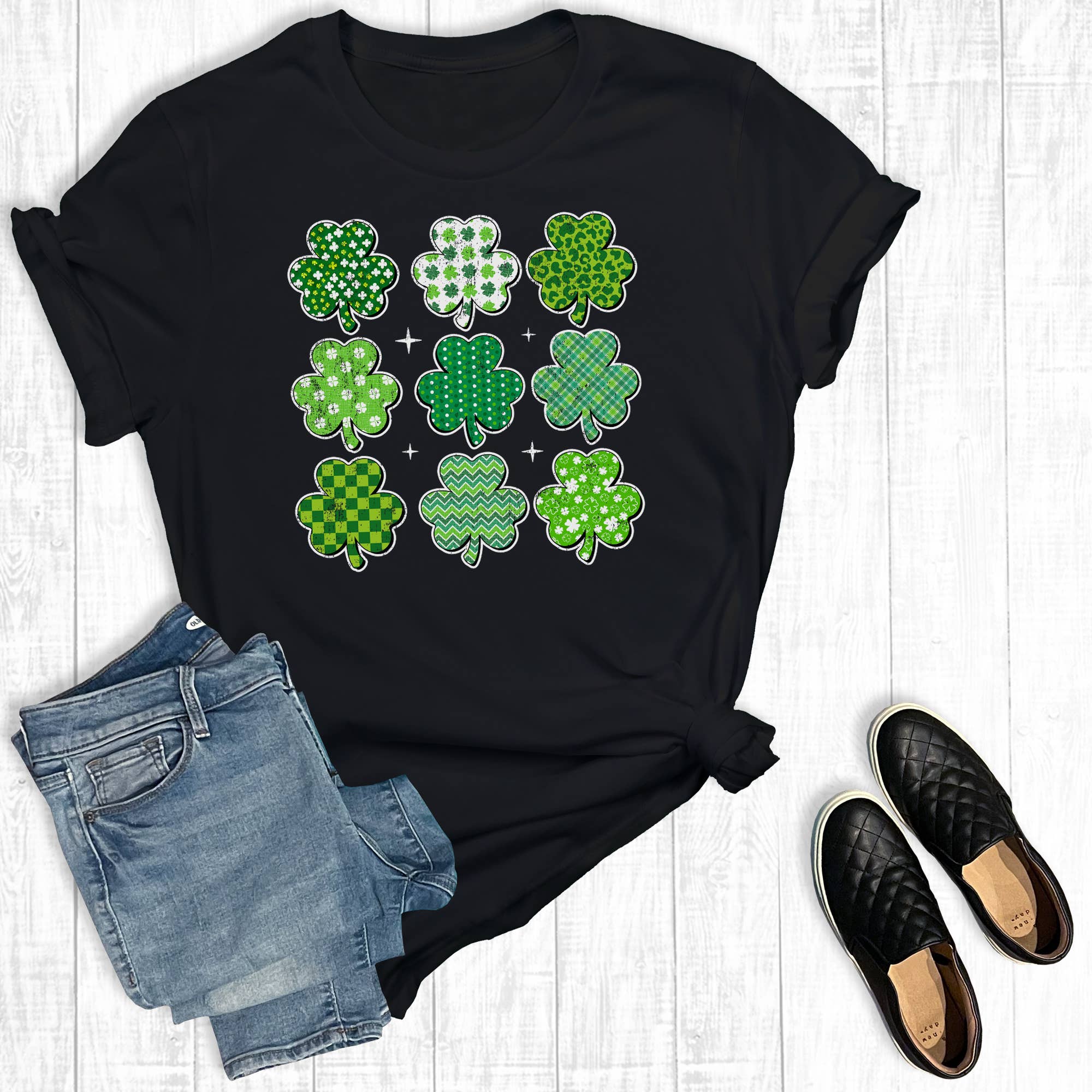 St. Patrick's Day Shamrocks Graphic Tee