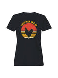 Retro Chicken Mom Silhouette Design Women's T-Shirt