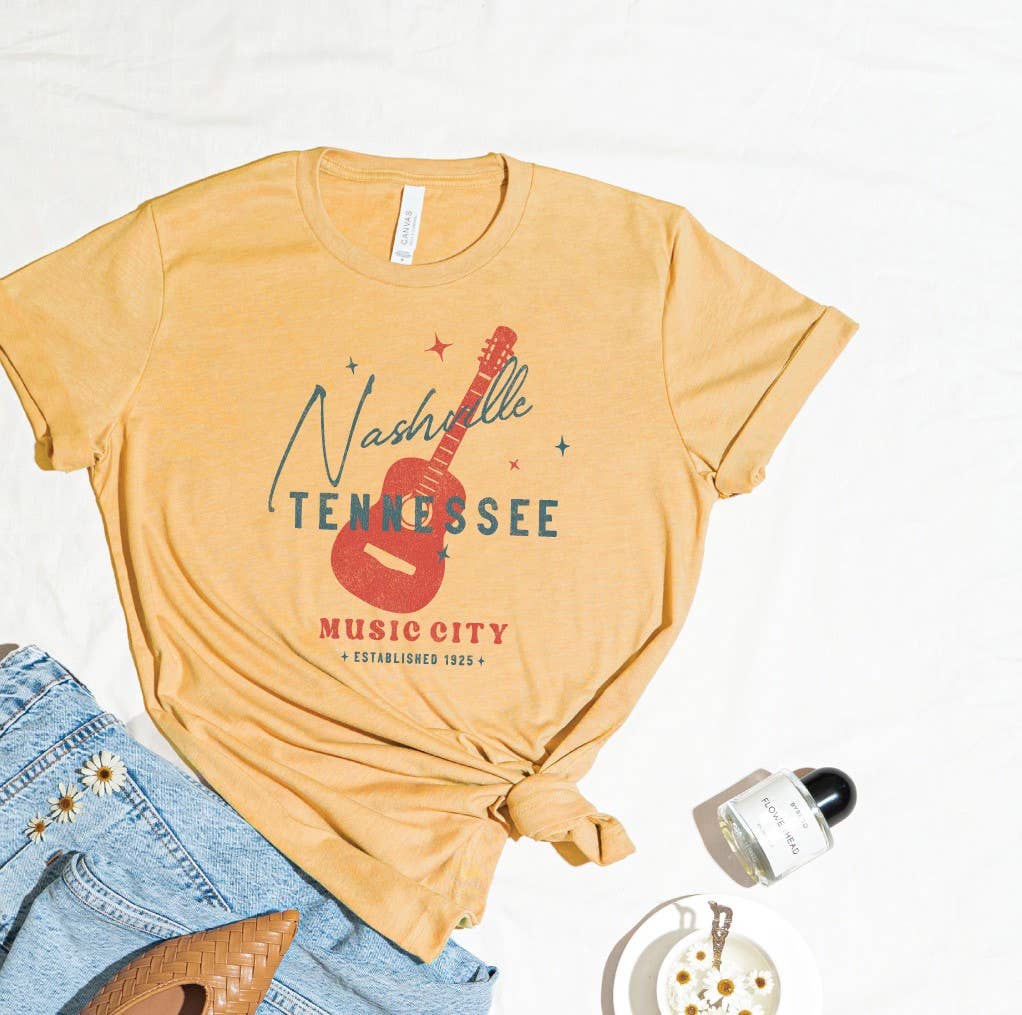 Nashville Tennessee Music City Graphic T-Shirt