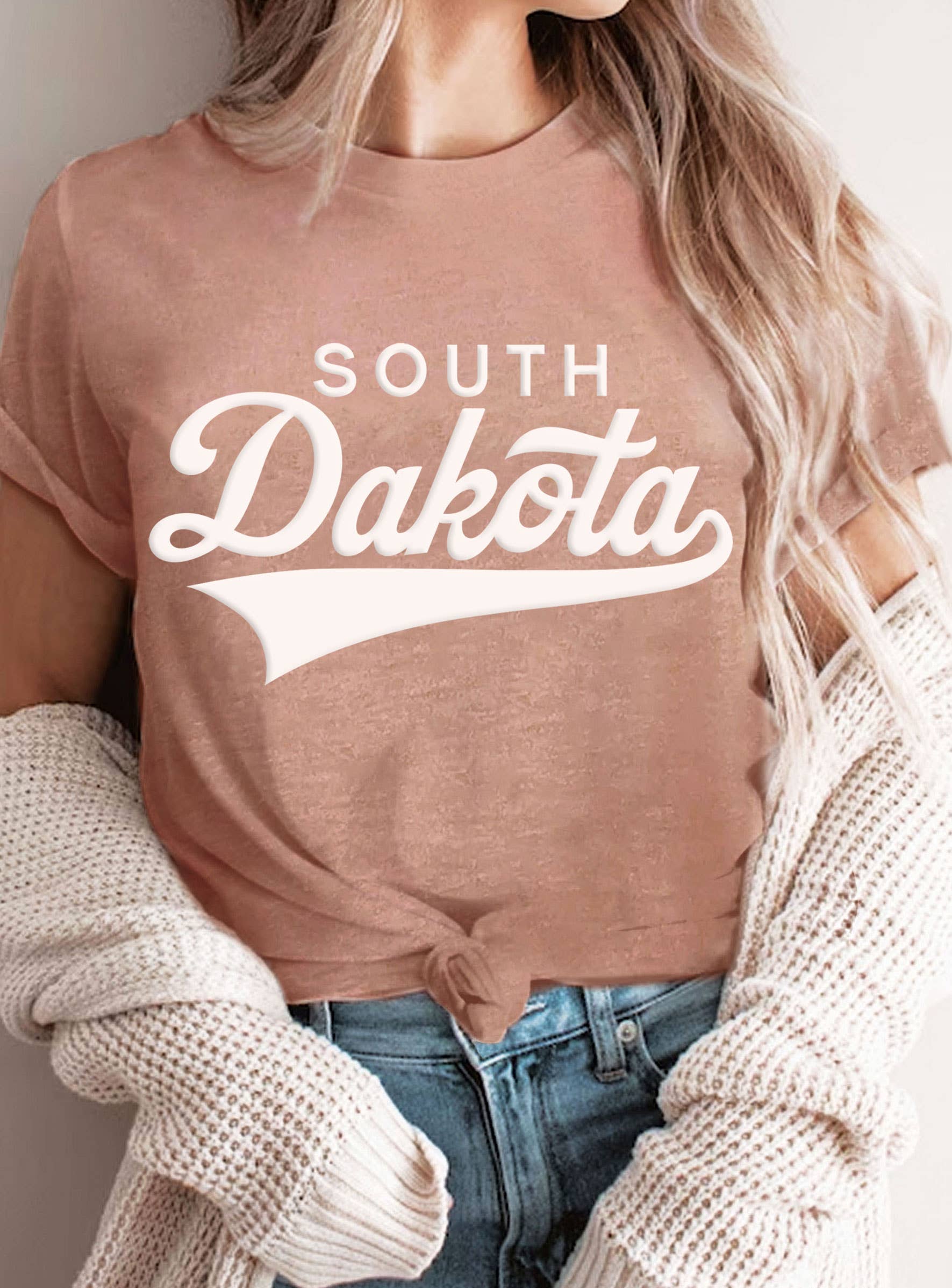 South Dakota Puff Graphic Tshirts