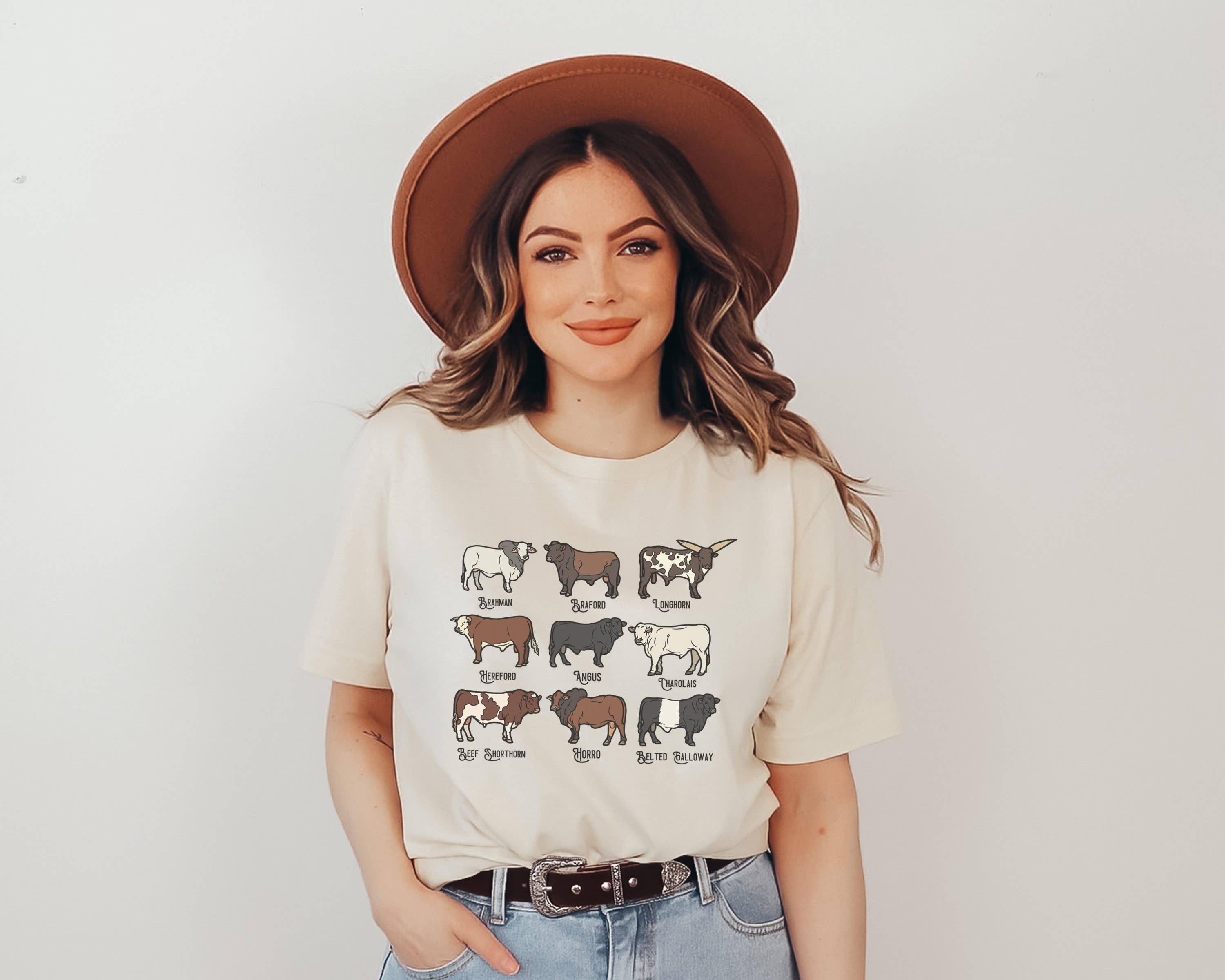 Cattle Chart Graphic Tee | Farm Western Wear Cow Shirt