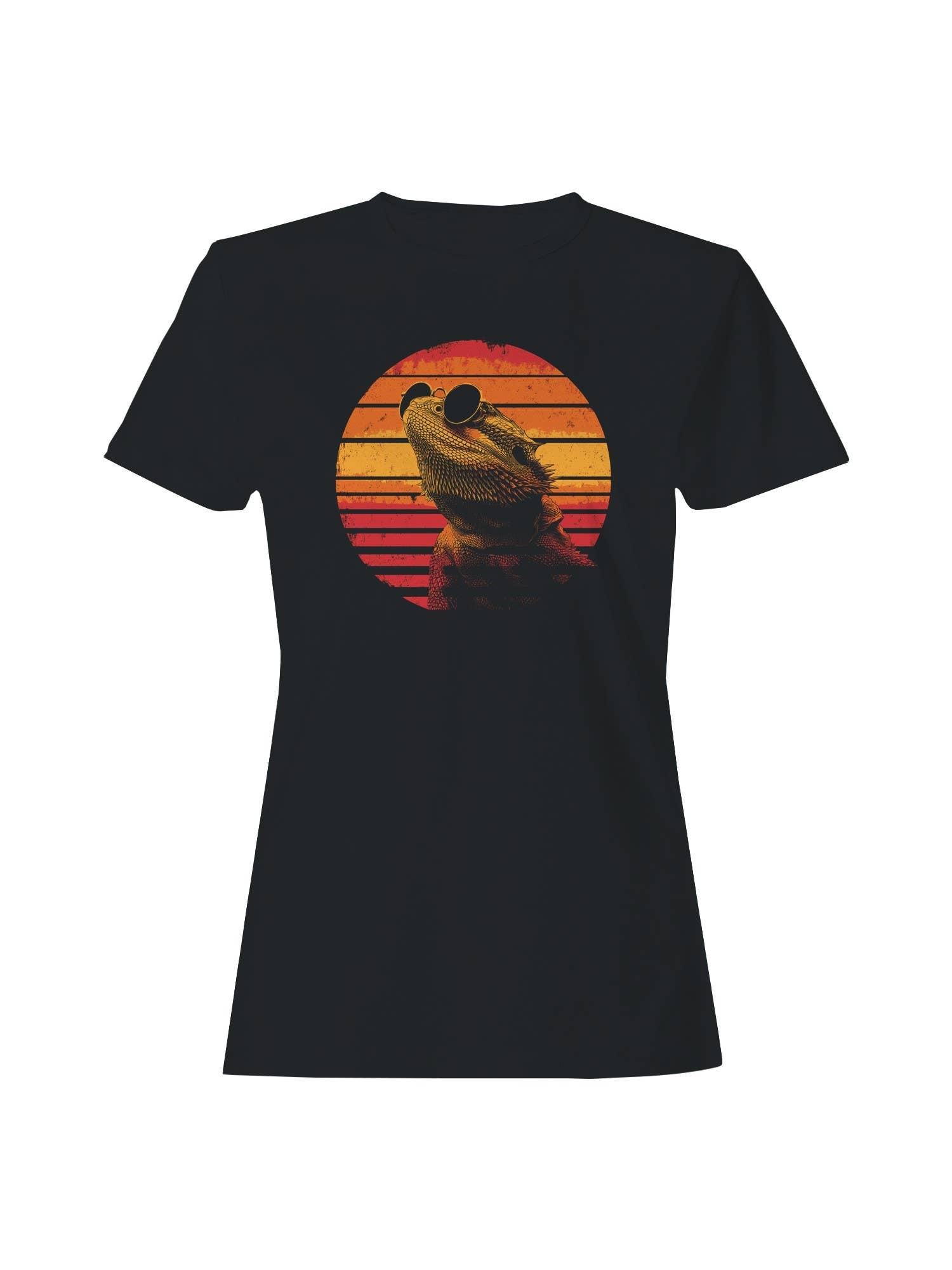 Retro Cool Lizard with Sunglasses Women's T-Shirt